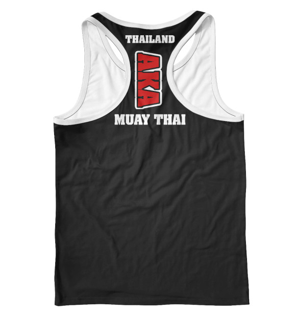 Мужская майка-борцовка с изображением AKA Тайланд цвета Белый