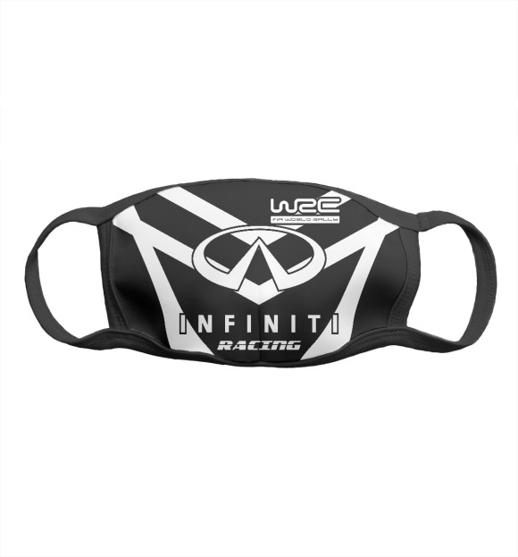 Маска тканевая с изображением Infiniti цвета Белый