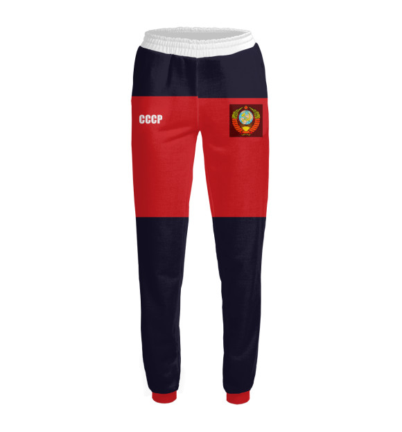 Женские спортивные штаны с изображением Олимпийка СССР цвета Белый