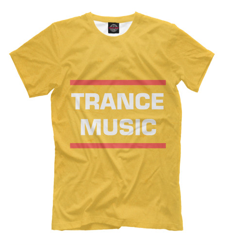 

Футболки Print Bar, Хаки, Trance music