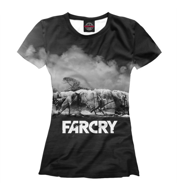 Женская футболка с изображением FARCRY цвета Белый