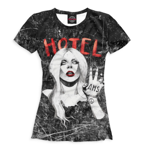 Женская футболка с изображением The Countress цвета Белый