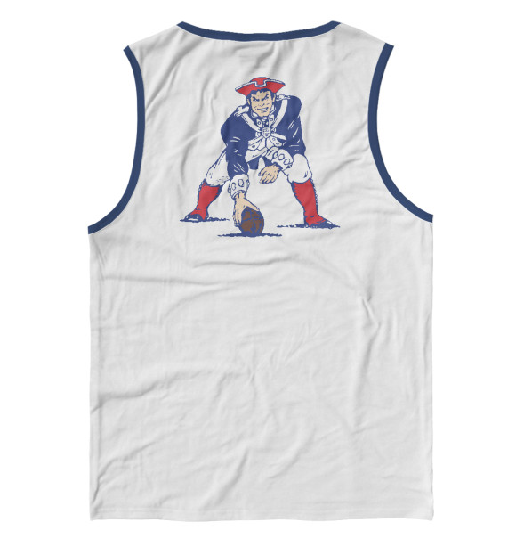 Майка для мальчика с изображением New England Patriots цвета Белый