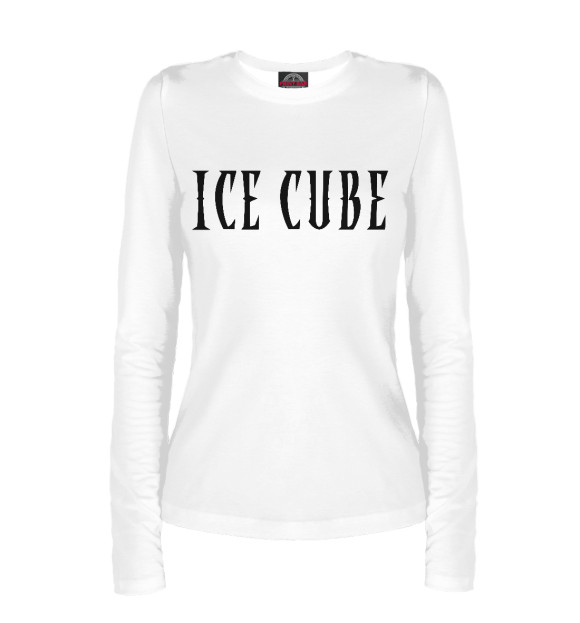 Женский лонгслив с изображением Ice Cube цвета Белый
