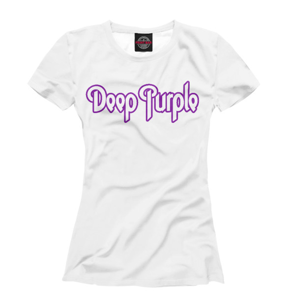 Женская футболка с изображением Deep Purple цвета Белый
