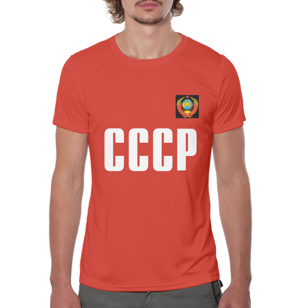 Мужская футболка с изображением Сборная СССР цвета Белый