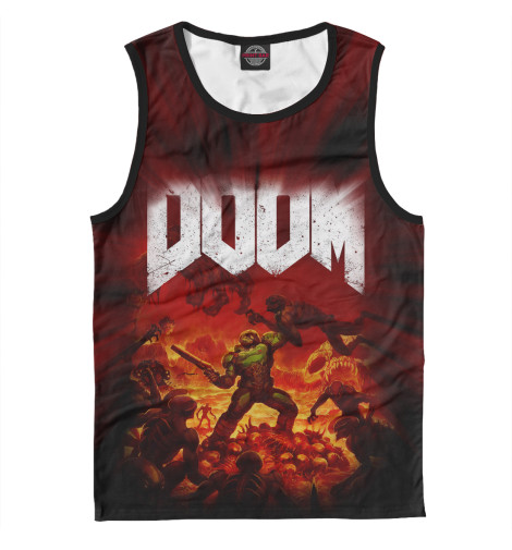 

Майки Print Bar, Белый, Doom 2016