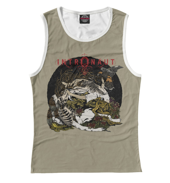 Майка для девочки с изображением Intronaut цвета Белый