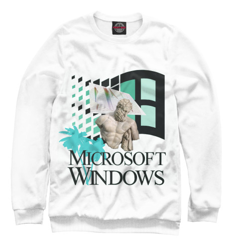 

Свитшоты Print Bar, Белый, Windows webpunk