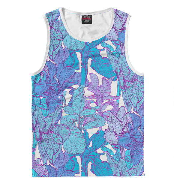 Майка для мальчика с изображением Цветы цвета Белый