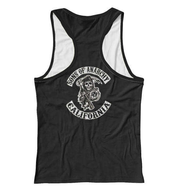 Женская майка-борцовка с изображением sons of anarchy цвета Белый