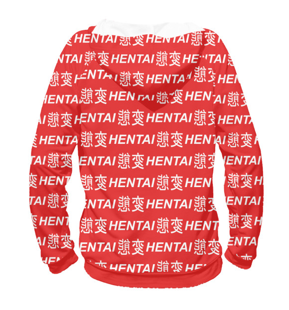 Женское худи с изображением Hentai цвета Белый