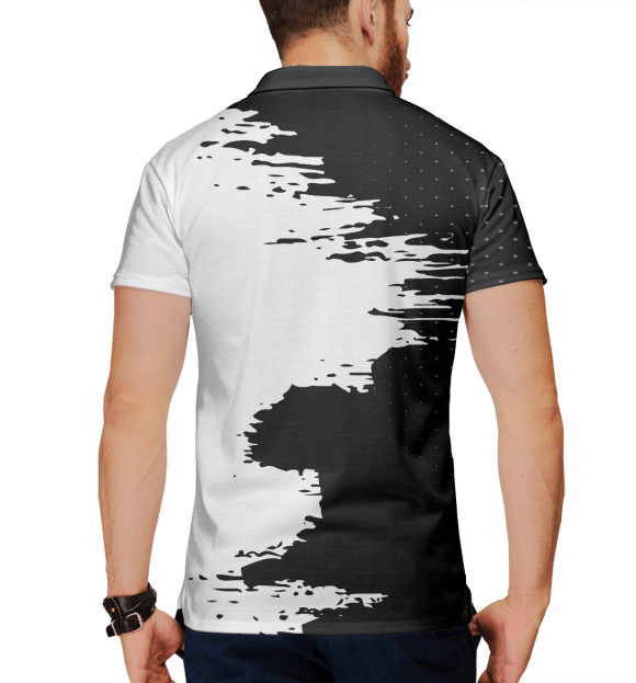 Мужское поло с изображением LEXUS sport цвета Белый