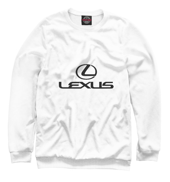 Женский свитшот с изображением Lexus цвета Белый