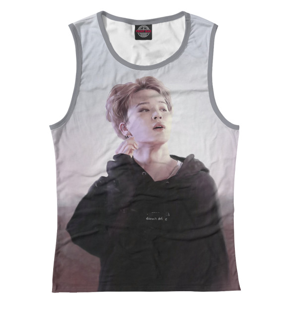 Майка для девочки с изображением BTS Jimin цвета Белый
