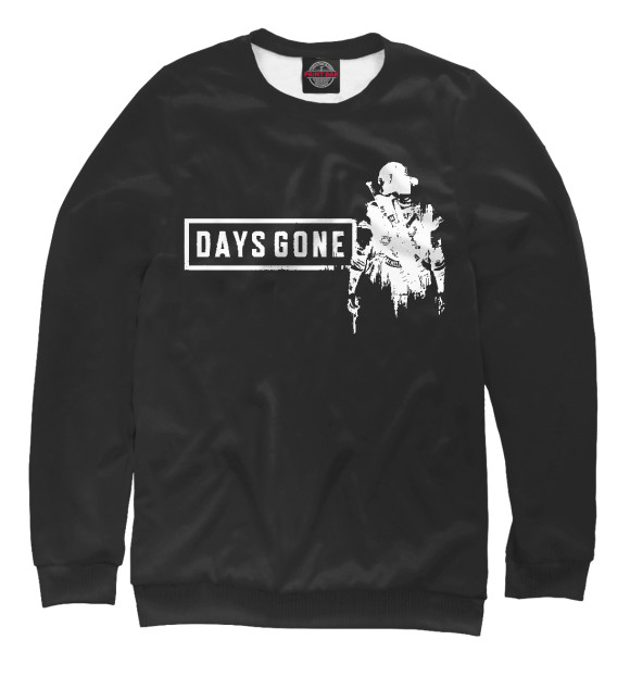 Свитшот для девочек с изображением Days gone цвета Белый