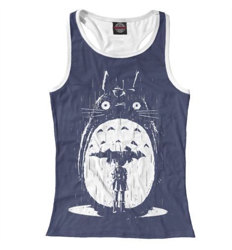 

Майки борцовки Print Bar, Белый, Totoro in Rain