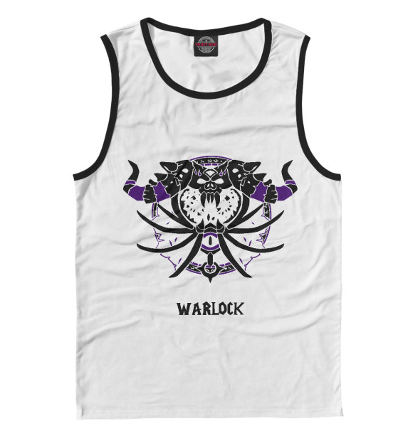 Майка для мальчика с изображением Warlock цвета Белый