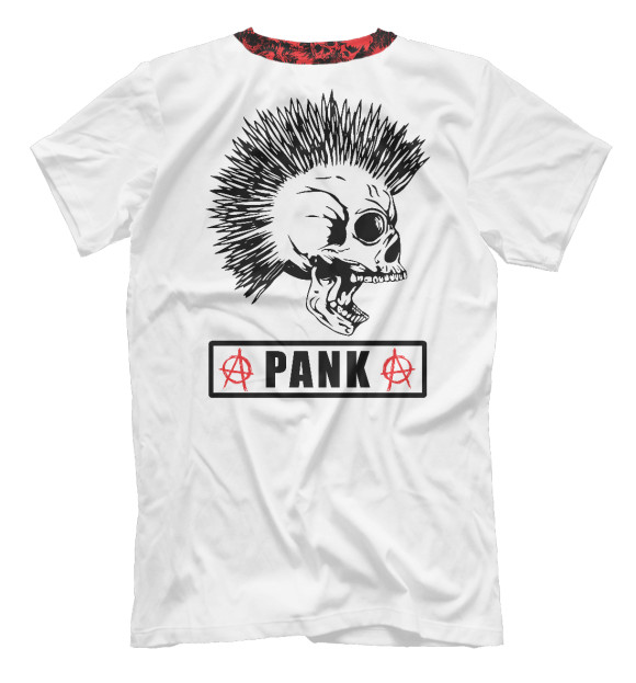 Футболка для мальчиков с изображением Punks not dead цвета Белый