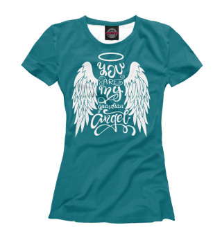 Женская футболка Ты мой ангел-хранитель