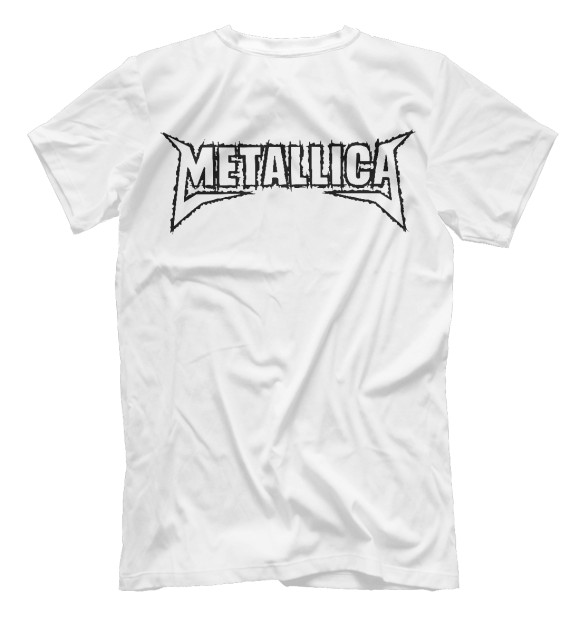 Мужская футболка с изображением Metallica цвета Белый