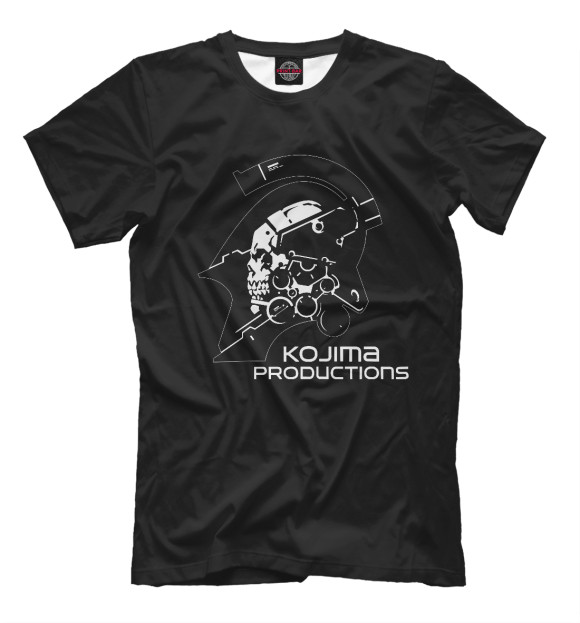 Мужская футболка с изображением Kojima Productions цвета Черный
