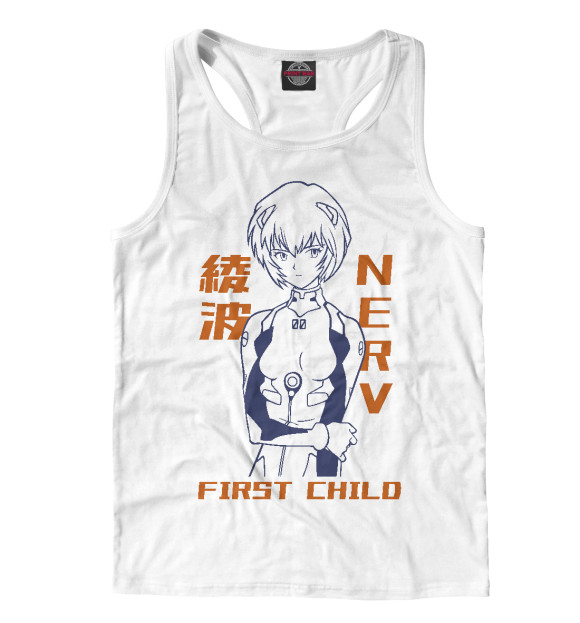 Мужская майка-борцовка с изображением Рей цвета Белый