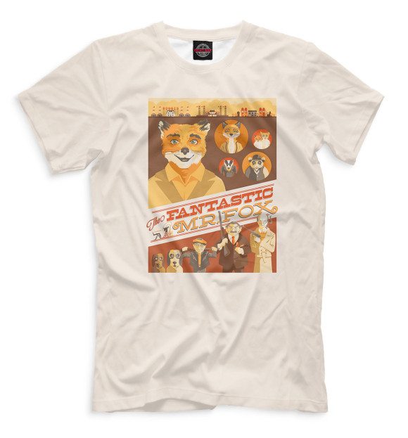Футболка для мальчиков с изображением Fantastic mr. Fox цвета Белый