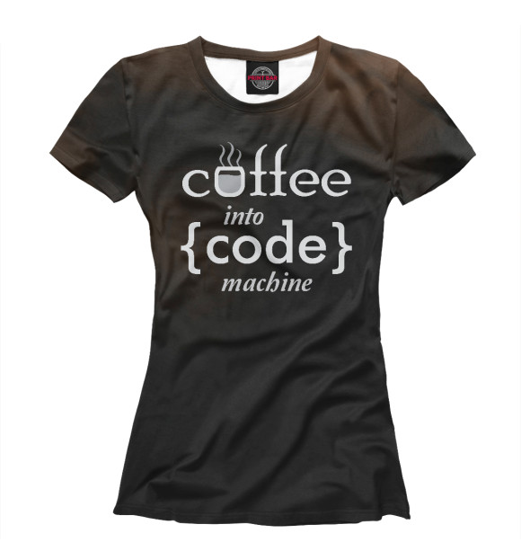 Женская футболка с изображением Programmers цвета Белый