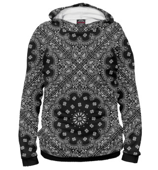 Мужское худи Paisley Black