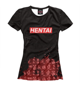 Женская футболка Hentai