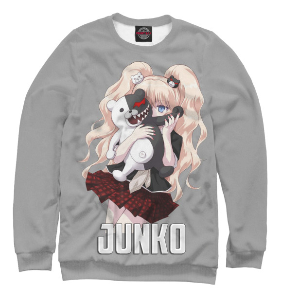 Свитшот для девочек с изображением Junko цвета Белый