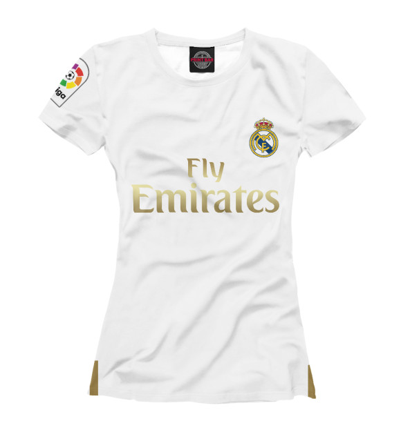 Женская футболка с изображением Sergio Ramos форма цвета Белый