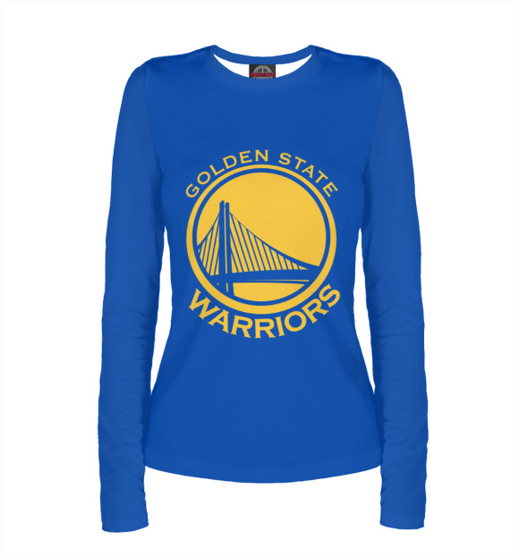 Женский лонгслив с изображением Golden State цвета Белый