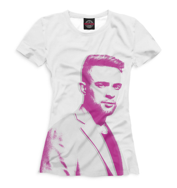 Футболка для девочек с изображением Егор Крид цвета Белый