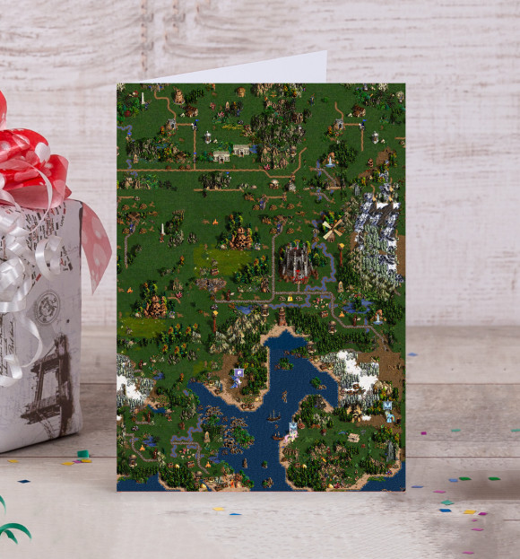 Открытка с притом Heroes of might and magic цвета Белый Открытка с изображением Heroes of might and magic цвета Белый