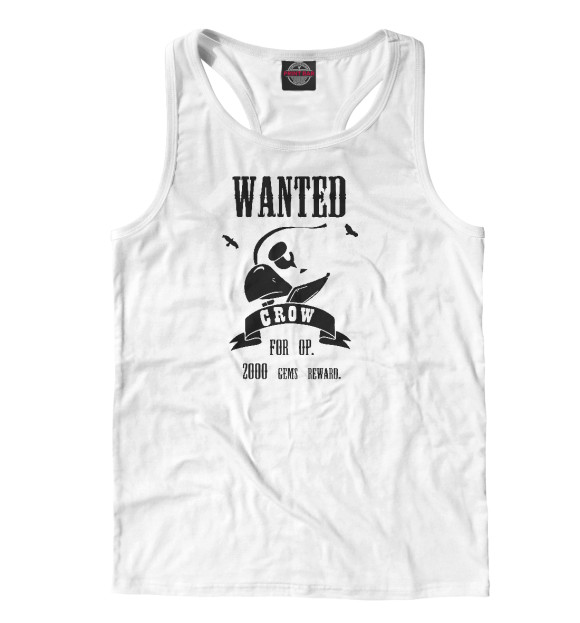 Мужская майка-борцовка с изображением Brawl Stars цвета Белый