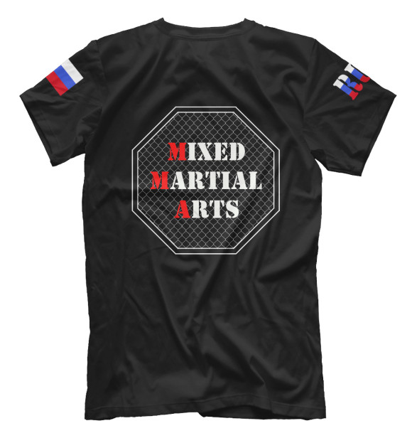 Мужская футболка с изображением MMA  (Mixed Martial Arts) цвета Белый