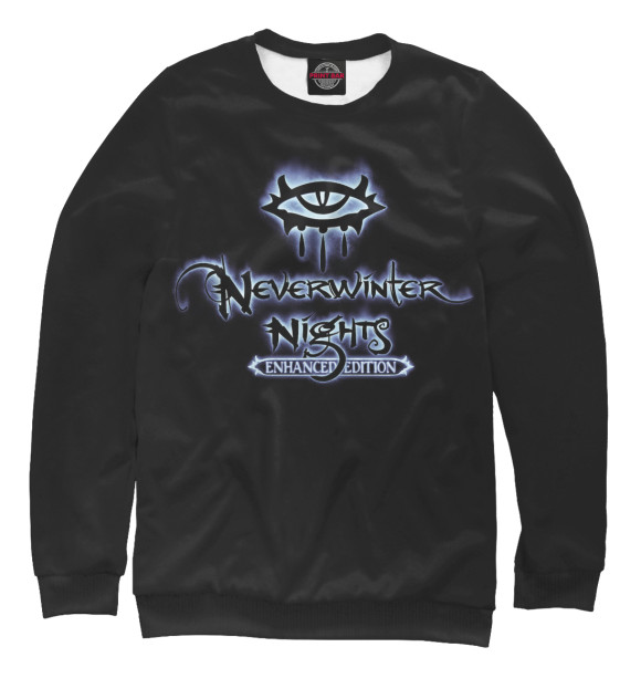 Мужской свитшот с изображением Neverwinter nights цвета Белый