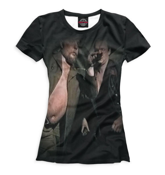 Женская футболка с изображением Зеленый слоник цвета Белый