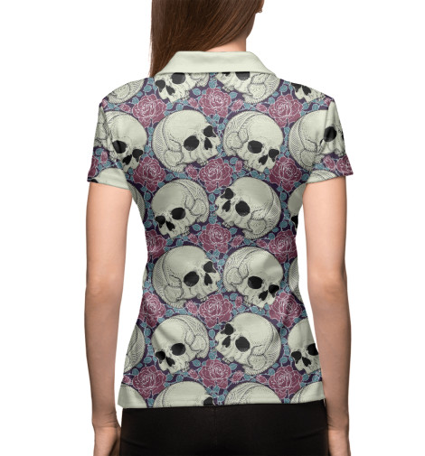 

Поло Print Bar, Белый, Skull Garden
