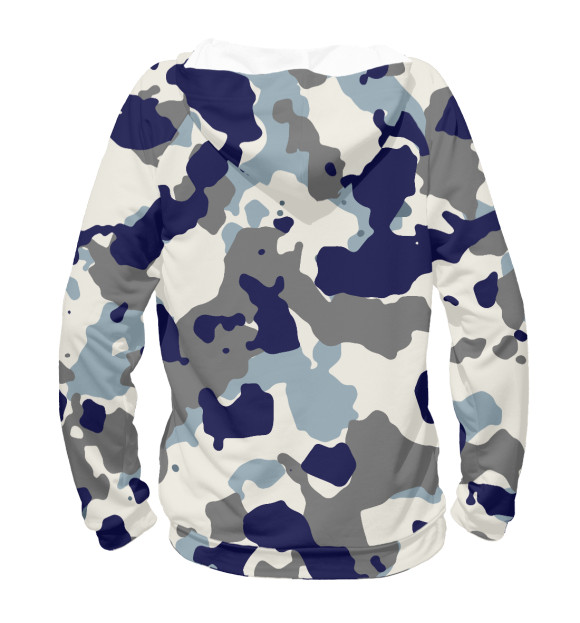 Женское худи с изображением FC Chelsea Camouflage цвета Белый