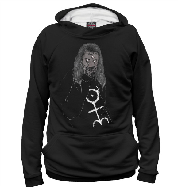 Женское худи с изображением Ghostemane цвета Белый
