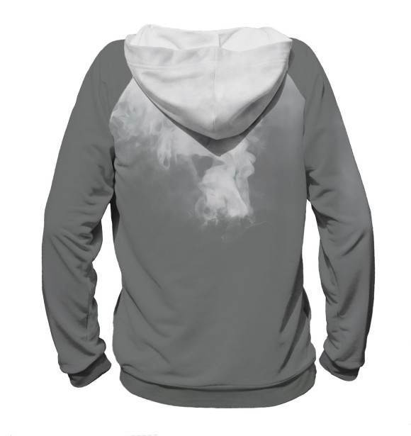 Мужское худи с изображением Волки цвета Белый