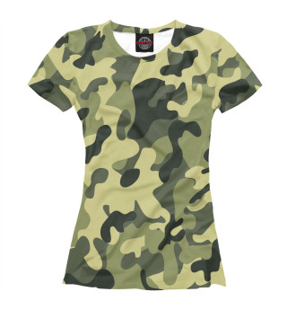 Женская футболка Армейский Камуфляж