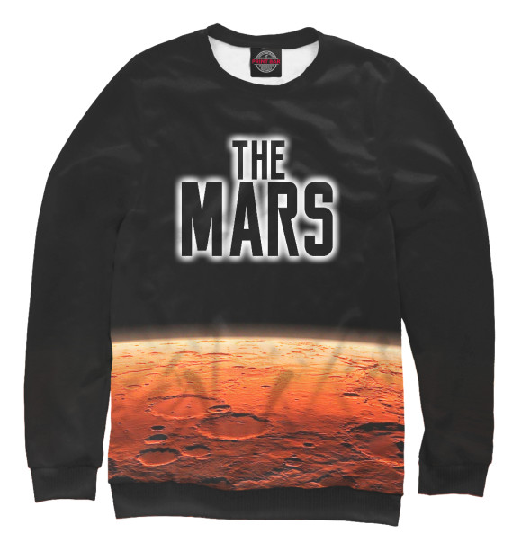 Мужской свитшот с изображением The Mars цвета Белый
