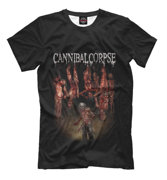 Мужская футболка с изображением Cannibal Corpse цвета Черный