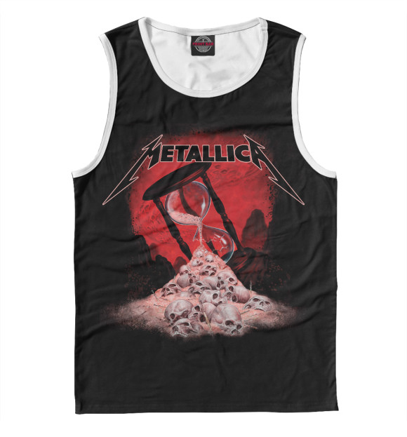 Мужская майка с изображением Metallica цвета Белый