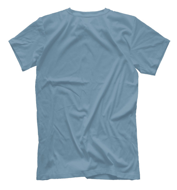 Мужская футболка с изображением Красивая планета с высоты цвета Белый
