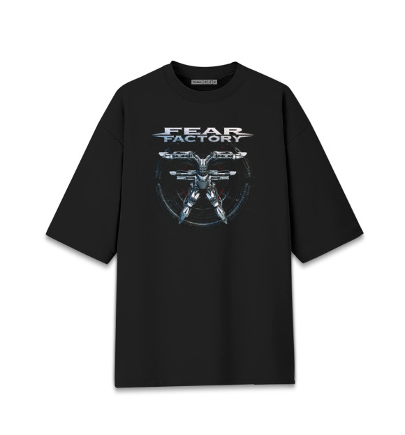 Мужская футболка оверсайз с изображением Fearfactory цвета Черный